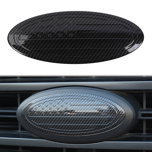 Front Grille Rear Trunk Sticker Emblem Letter Badge Cover Trim  for ford   for ford  ABS Q