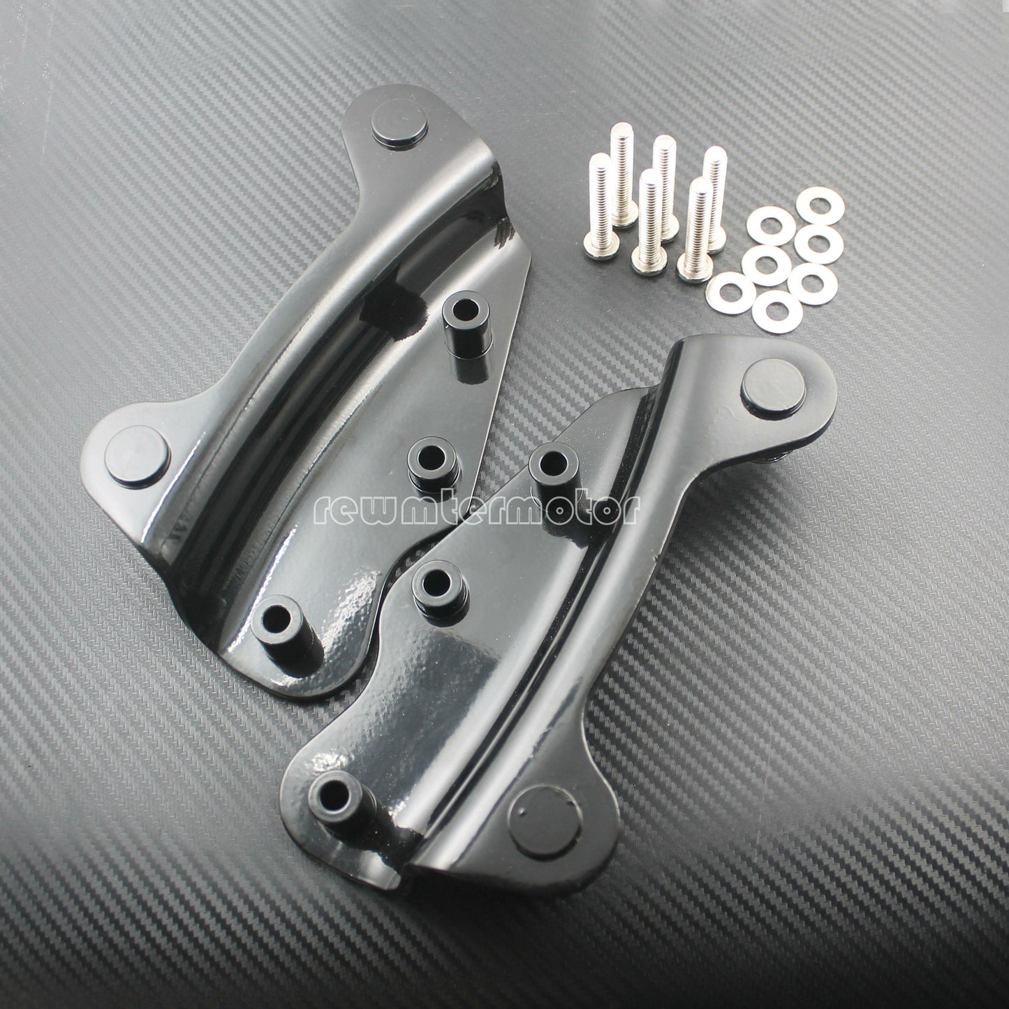 4 Point Black Docking Hardware Kit Detachable Fit for Harley Touring 2009-2013