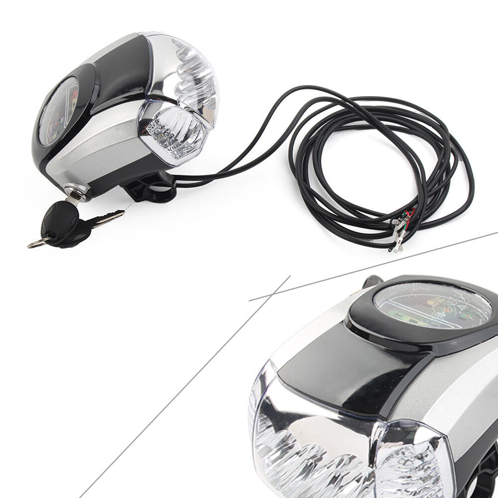 60V Electric Scooter LED Headlight Instrument Key Switch Horn for Harley Bike