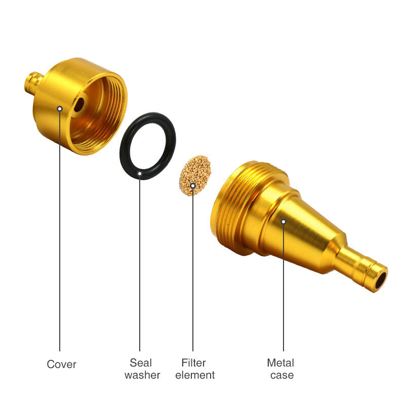 Motorcycle fuel filter 6mm CNC aluminum alloy filter modification filter element Q