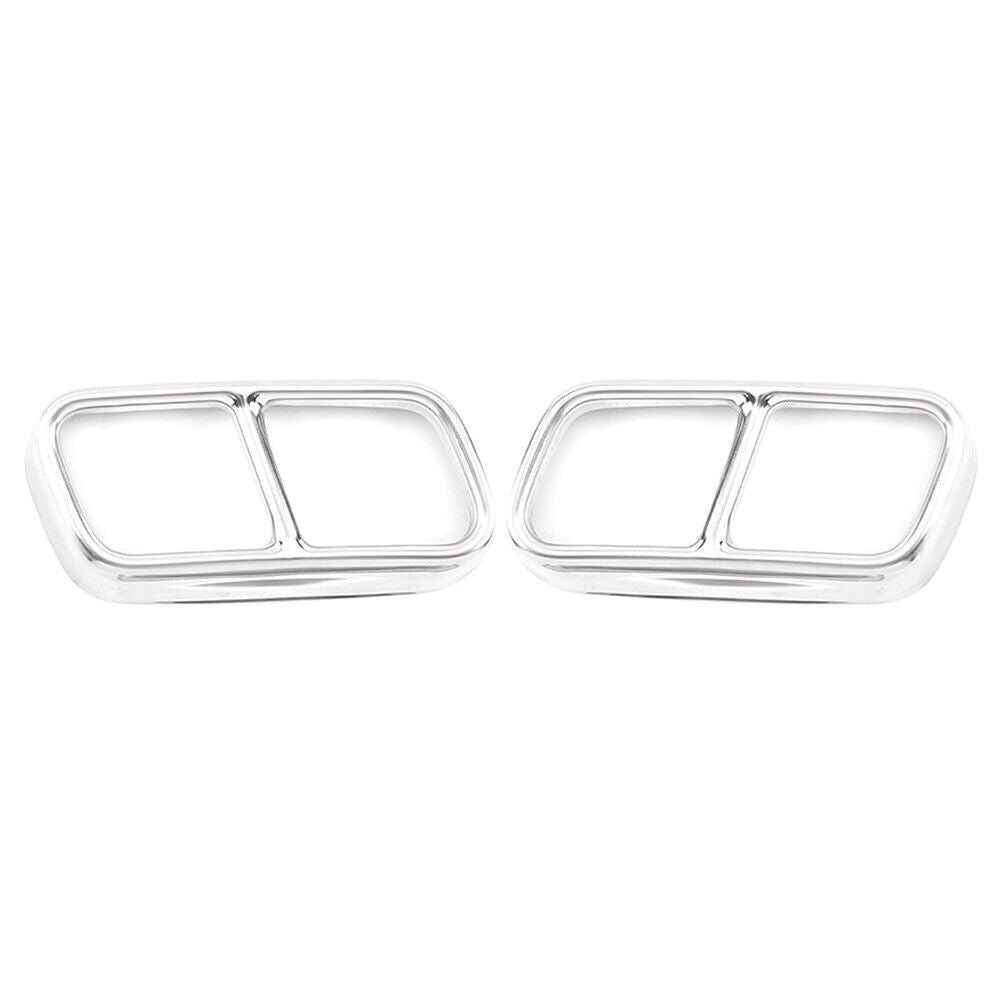 Fit 2009-14 10 for BMW F01 7 Series Rear Tail Muffler Exhaust Pipe Output Cover Trim Q