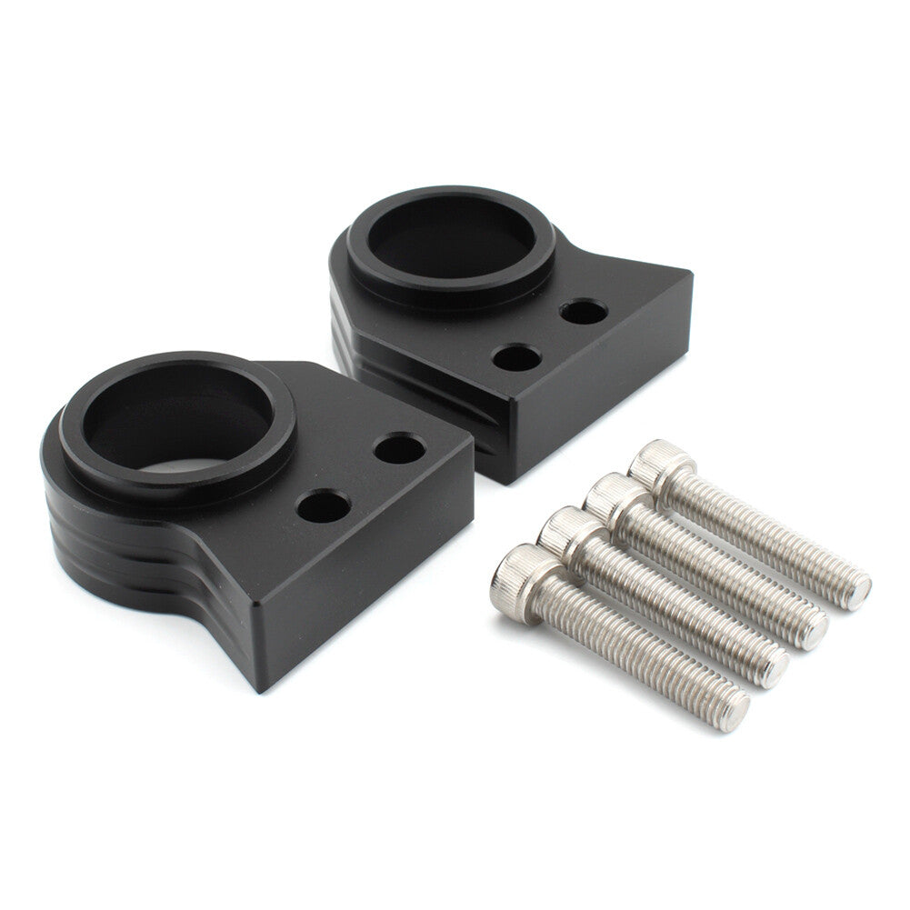 for Kawasaki ZZ-R600 1990-2007 2x Motorcycle HandleBar Riser Lift Clamp Adapters Q