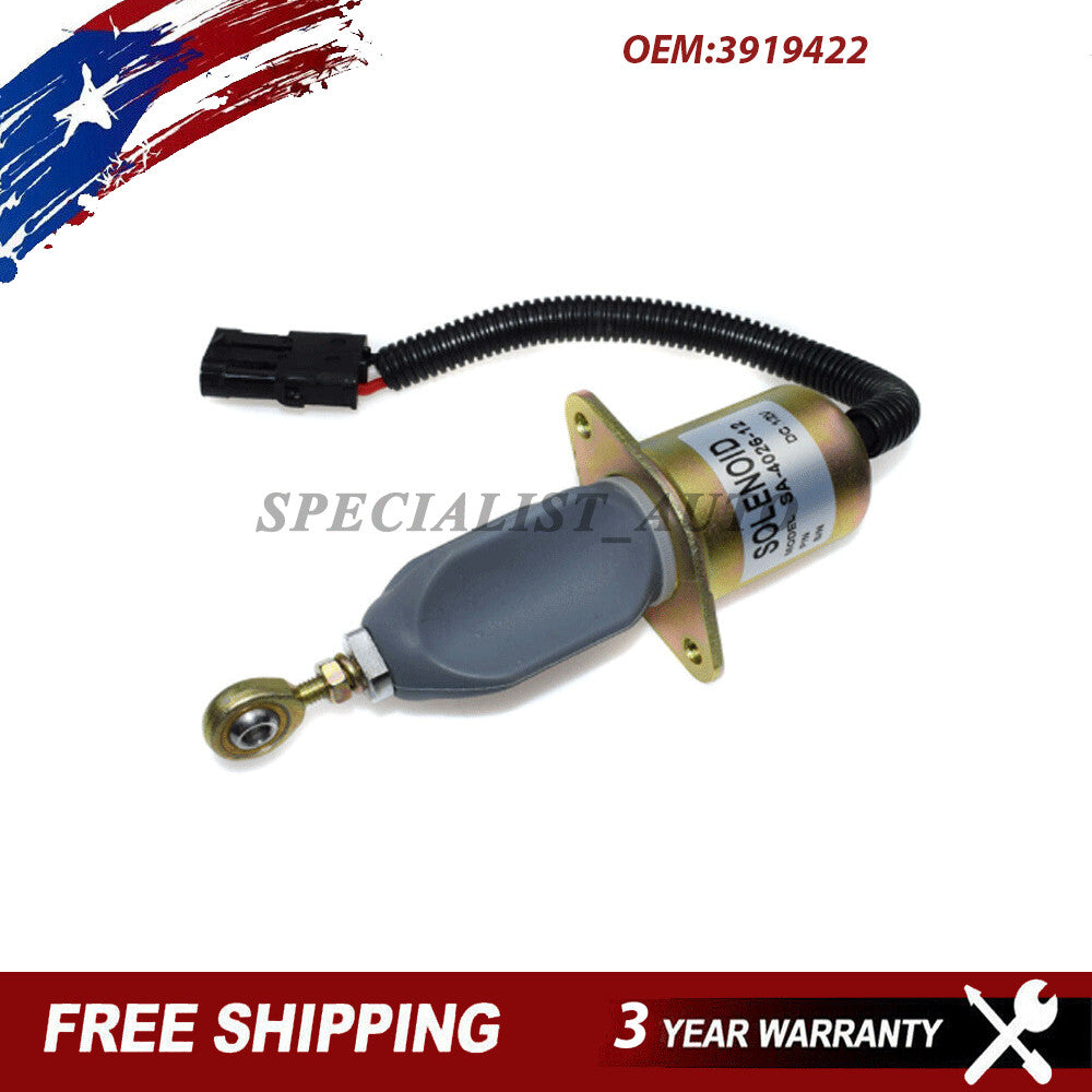 Fuel shut-off solenoid valve 3919422 is suitable for CB 5.9L and 8.3L fuel tanks. SA-4026-12