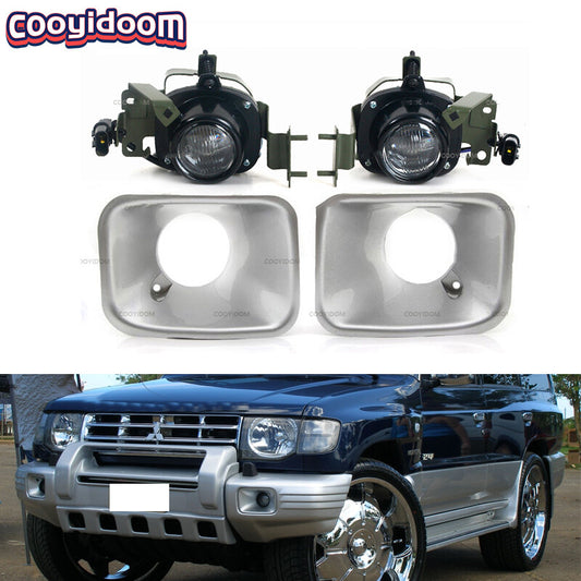 One set of front bumper fog lights suitable for Mitsubishi PAJERO MONTERO V32 V33 V43