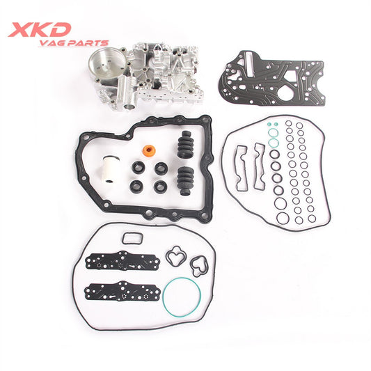 The DQ200 electromechanical accumulator body repair kit is suitable for Volkswagen CC, for Golf , for Passat , and for Audi A1.