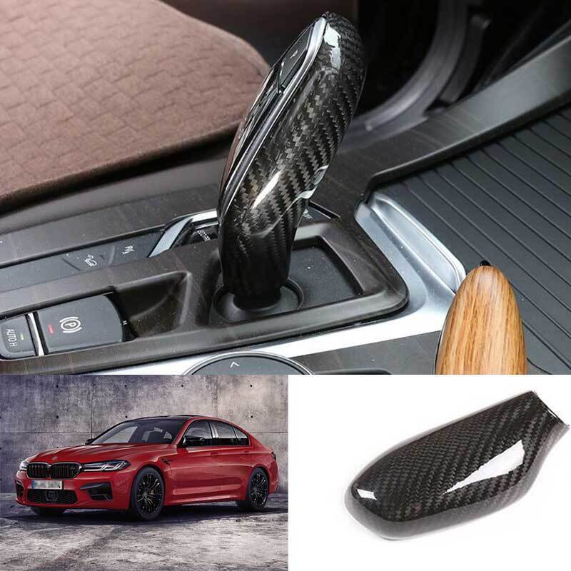 Real Carbon Fiber Center Console Gear Shift Knob Head For 5 17-23 B n
