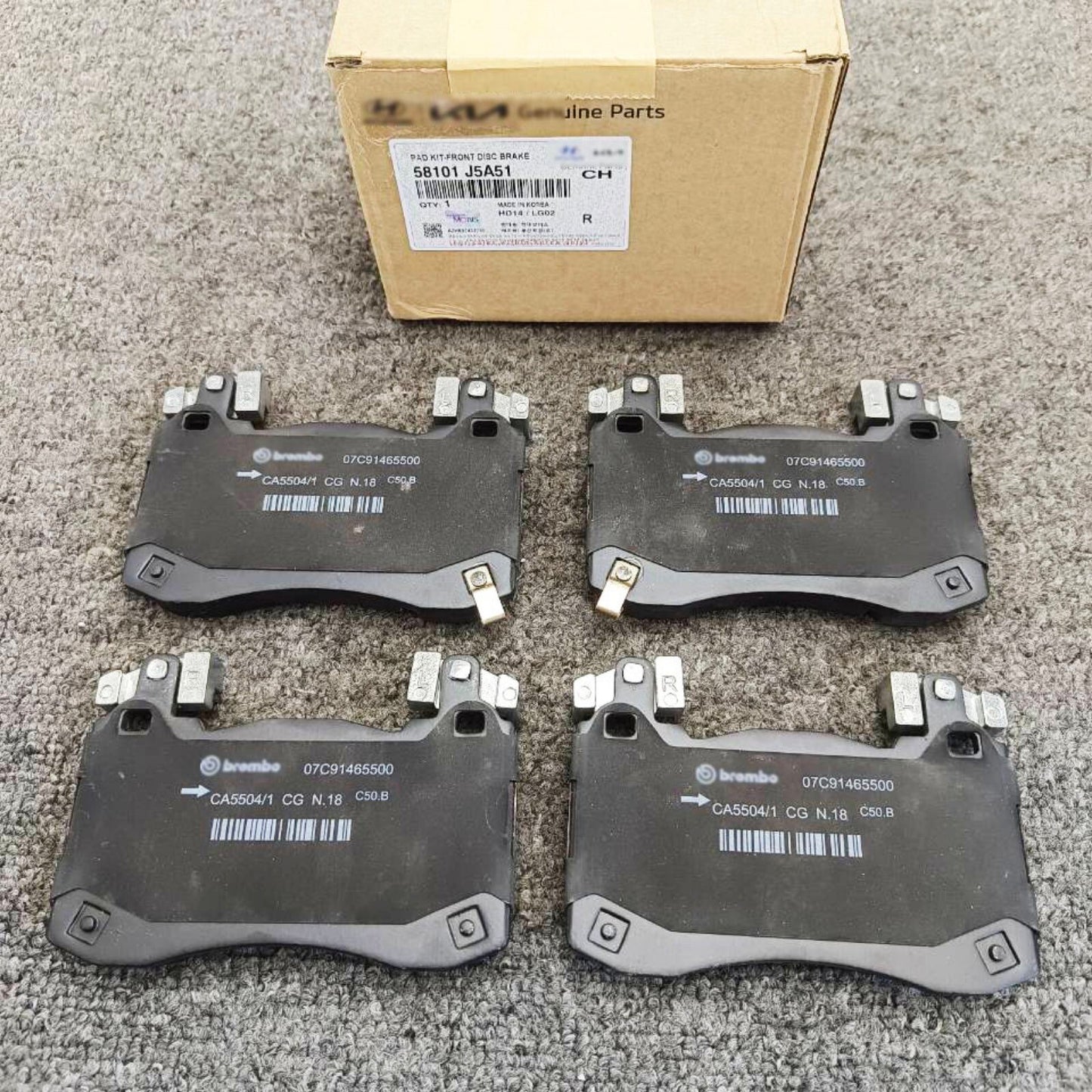 New Front Brake Pads Kit FIT For 18-23 for GENESIS G70 for Kia Stinger 58101-J5A51 Q