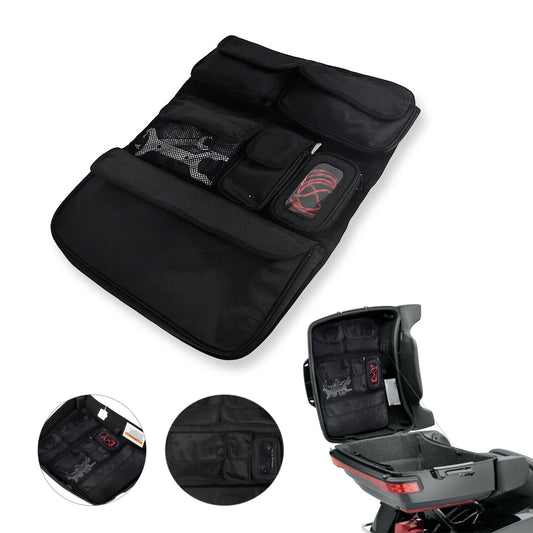Tour Pak Pack Lid Organizer Bag Pouch Fit For Touring Ultra Classic King Chopped