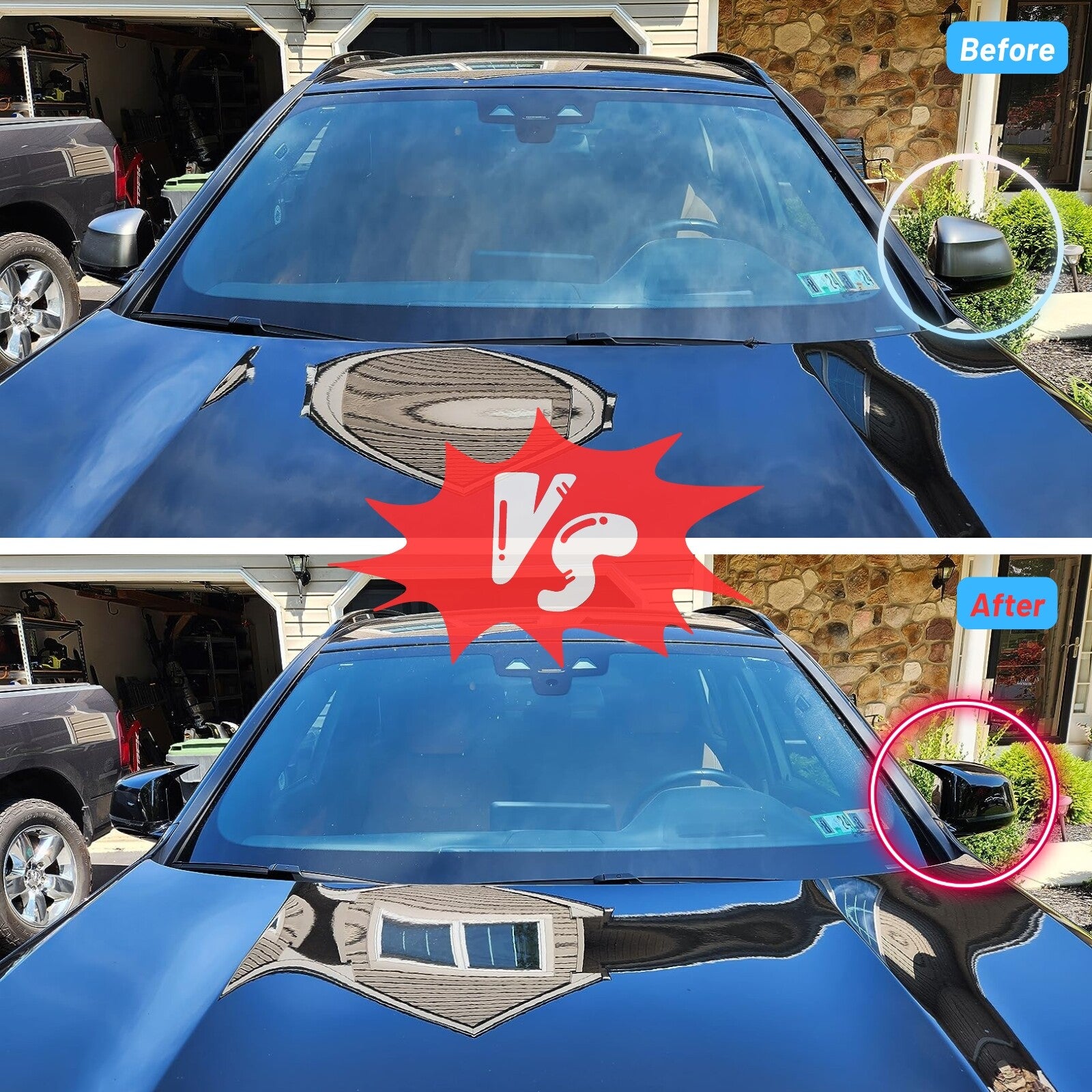 Gloss Black M Style Mirror Cover Cap for BMW X3 X4 X5 X6 X7 G01 G03 G05 G06