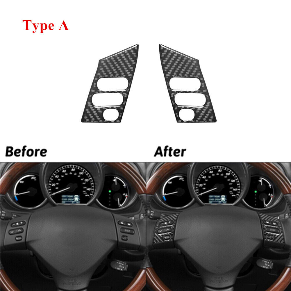 Red Carbon Fiber Steering Wheel Decorative Cover Trim for Infiniti G37 2010-2013 v