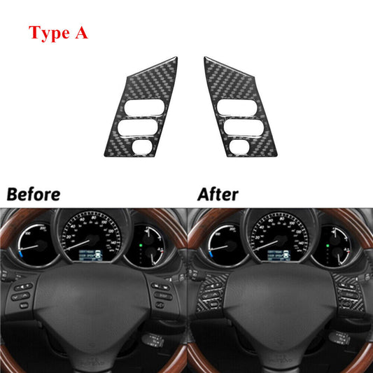 Red Carbon Fiber Steering Wheel Decorative Cover Trim for Infiniti G37 2010-2013 v
