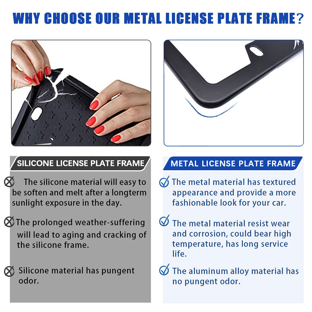 2 Accessories Mountain & Sunrise Car License Plate Bracket Cover - n