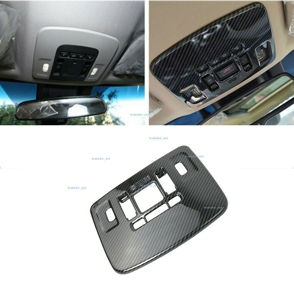 for Toyota for Camry 2018-21 Carbon Fiber Style Front Reading Light Lamp Cover Trim