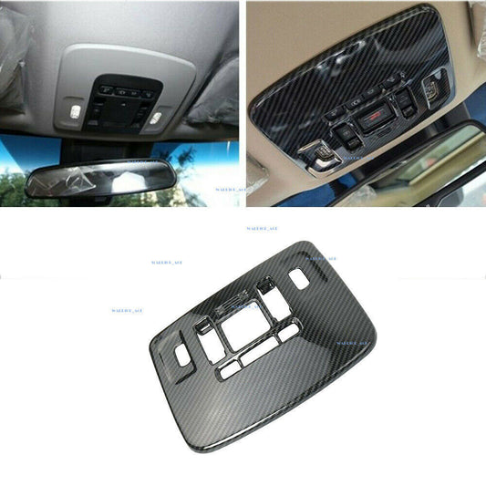 for Toyota for Camry 2018-21 Carbon Fiber Style Front Reading Light Lamp Cover Trim