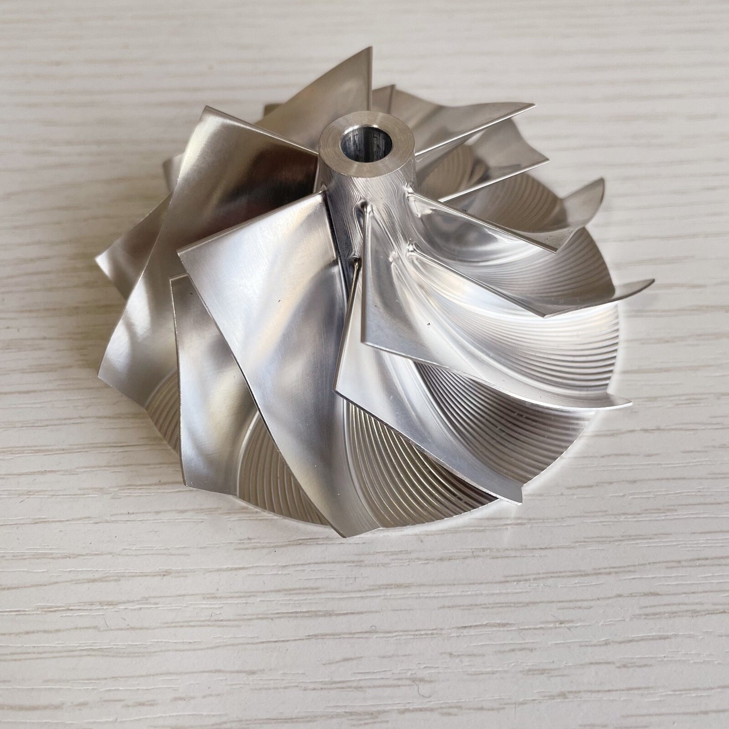 K27 57.64/83.60 mm 6+6 blade turbine milling/aluminum 2618/billet compressor wheel