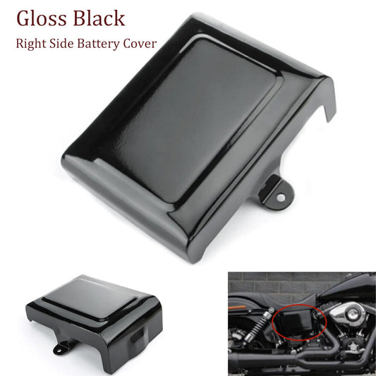 Gloss black right battery-side fairing for Harley Softail Street Bob- n