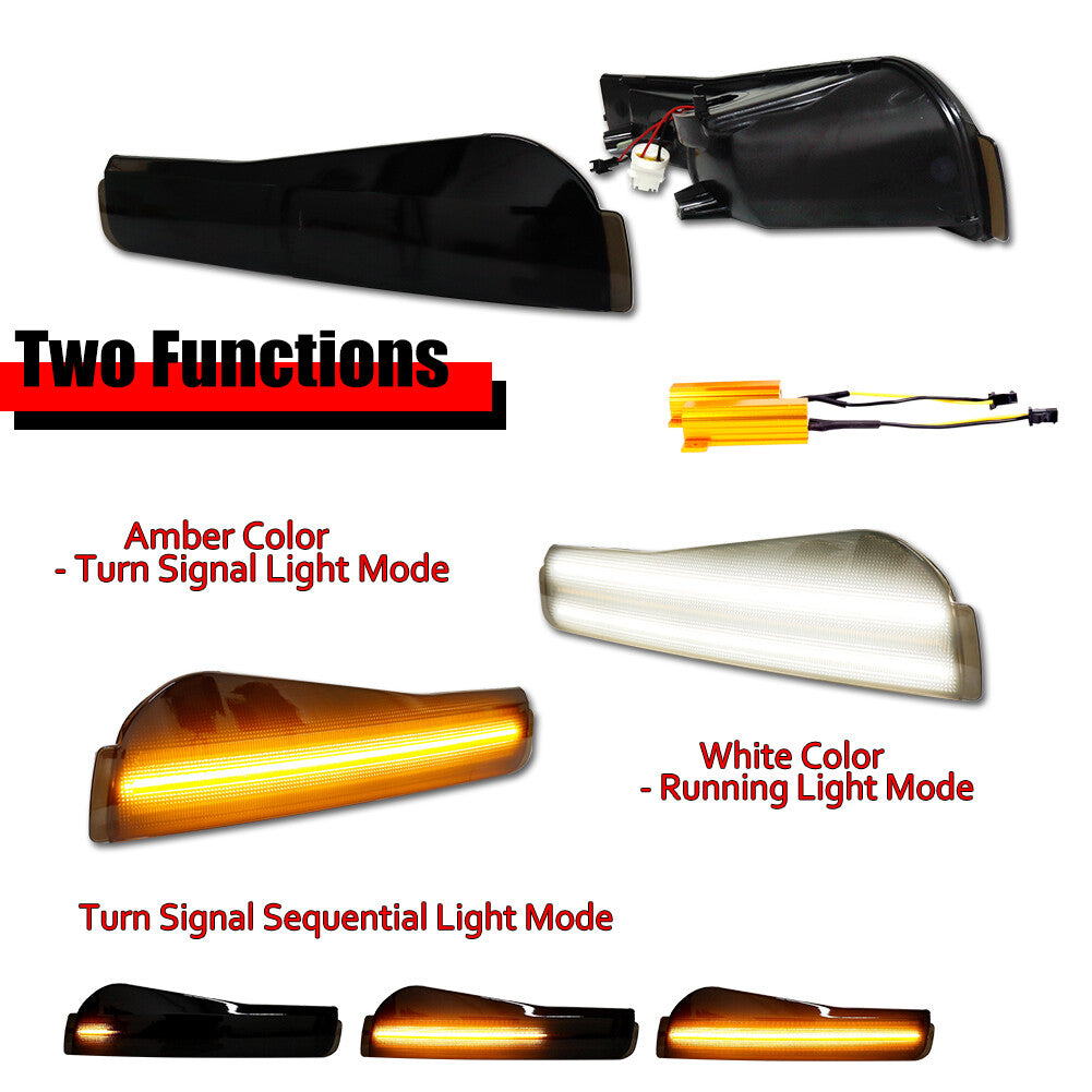 Smoke switch LED front turn signal for 93-97 for Pontiac Firebird Trans Am- v