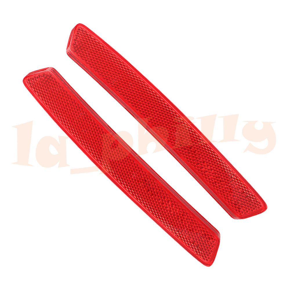 2x Rear Bumper Reflector Right + Left Side Fit for Ghibli Red Q