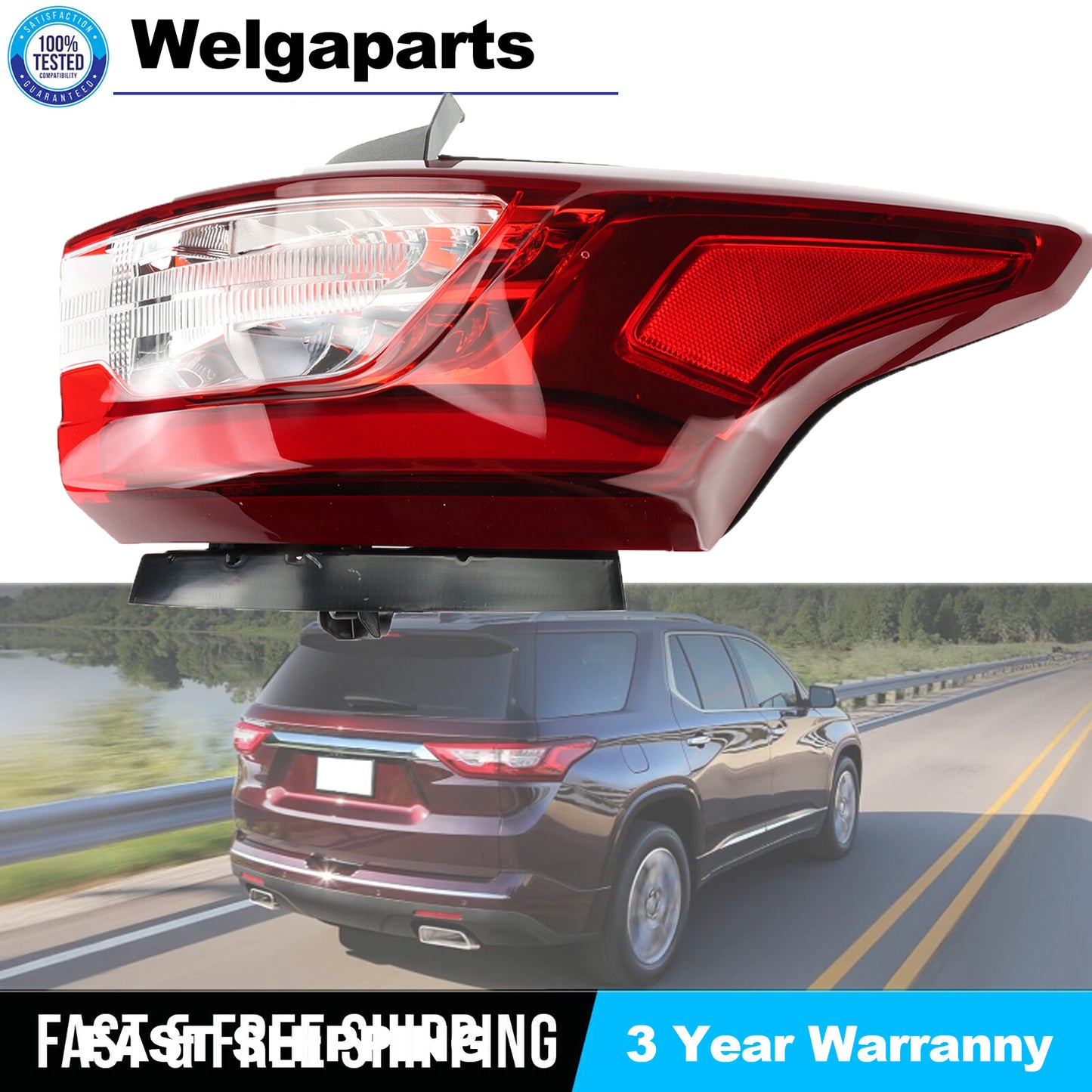 For 2018 2019 2020 for Chevrolet Traverse LED Tail Light Lamp Right Passenger Side