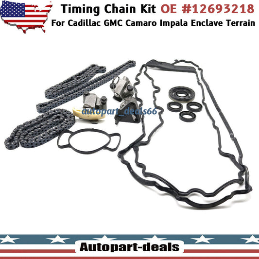 NEW Engine Timing Chain Set 12693218 for Cadillac for GMC Camaro Impala Enclave SRX Q