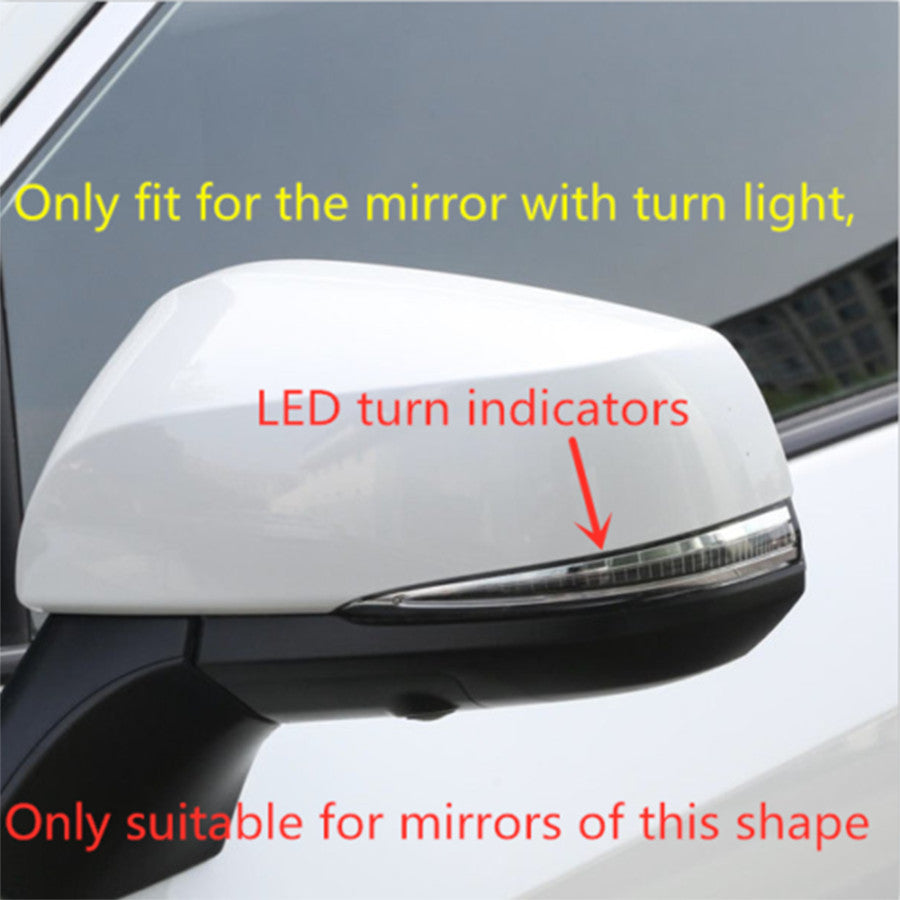 2X Carbon Fiber Side Rearview Mirror Cover Trim for Toyota Highlander 2020-2023