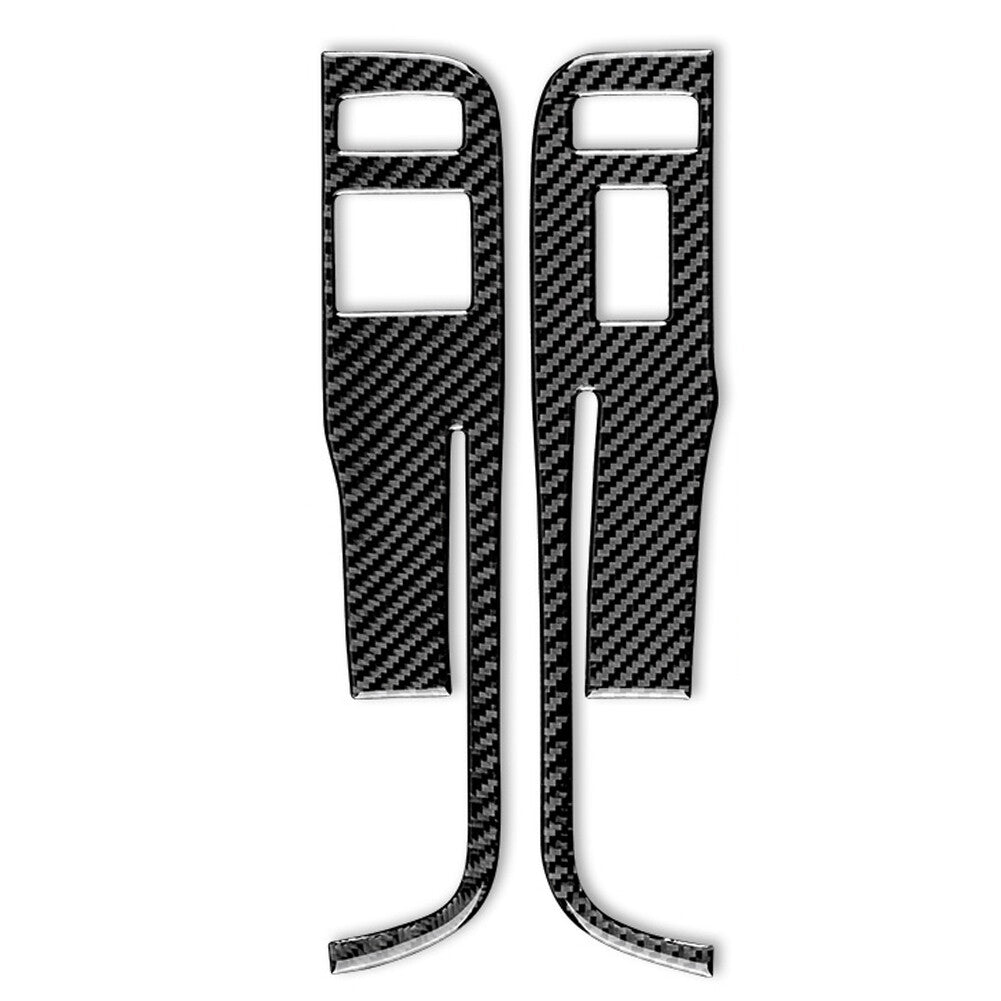 2Pcs Carbon Fiber Center Control Panel Cover Trim Type A for Suzuki Grand Vitara v