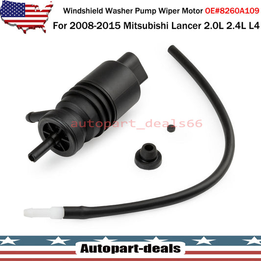 Windshield Washer Pump Wiper Motor for 2008-15 for Mitsubishi Lancer 2.0L 2.4L L4 Q