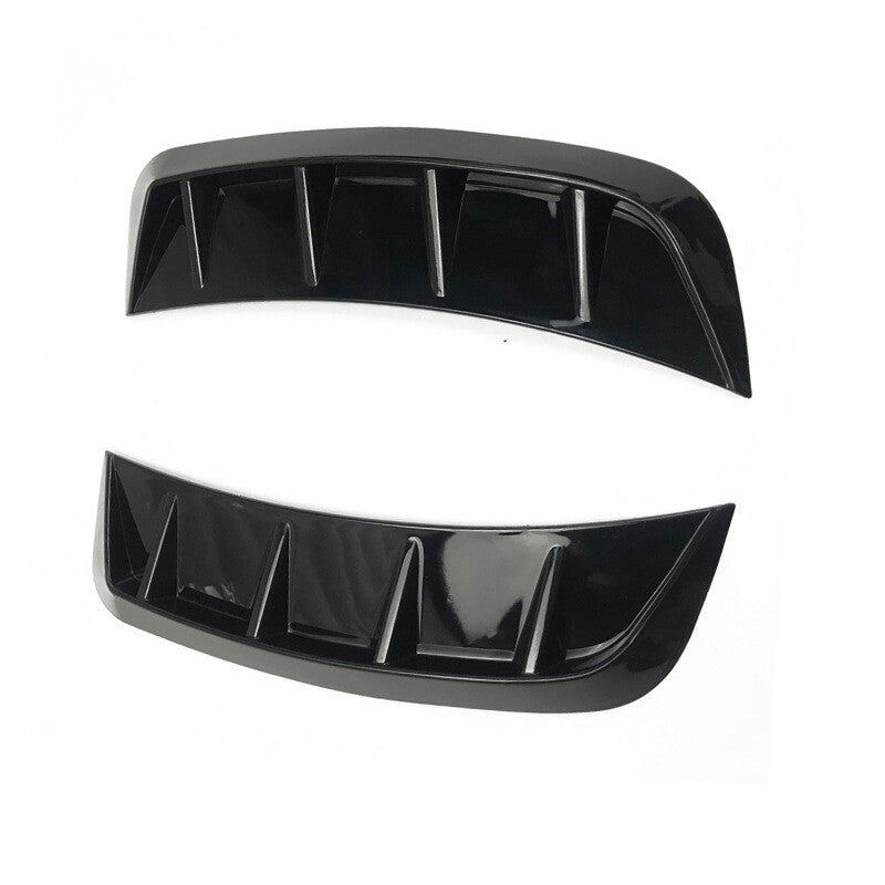 Car Air Flow Fender Side Vent Decoration Sticker Glossy Black Accessories