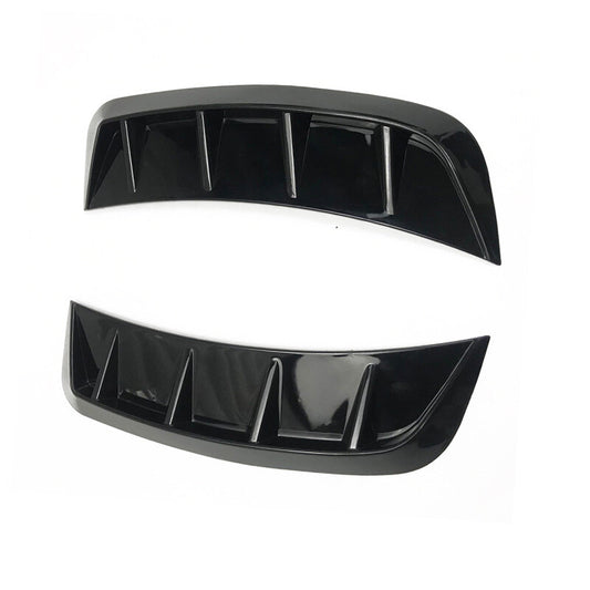 Car Air Flow Fender Side Vent Decoration Sticker Glossy Black Accessories