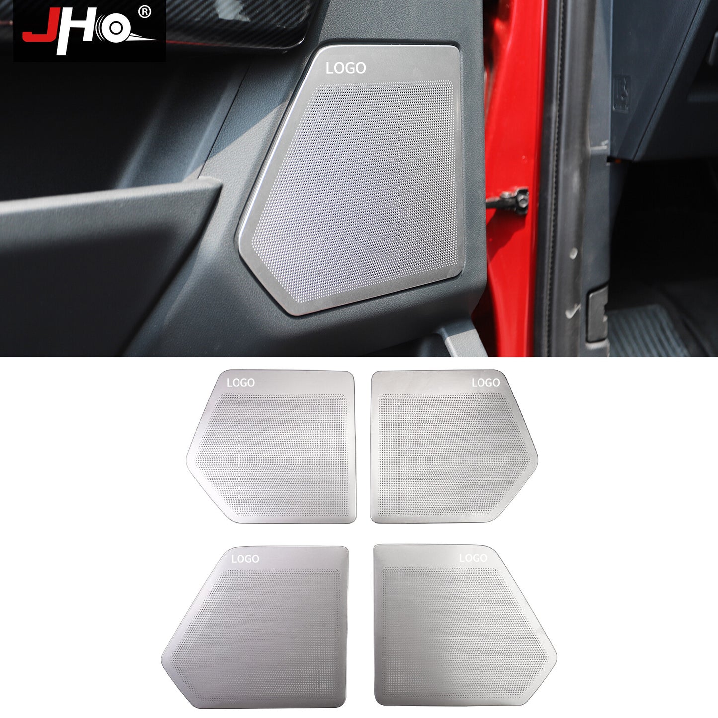 Steel Door Stereo Speaker Audio Sound Cover Trim for Ford F-150 2021 2022