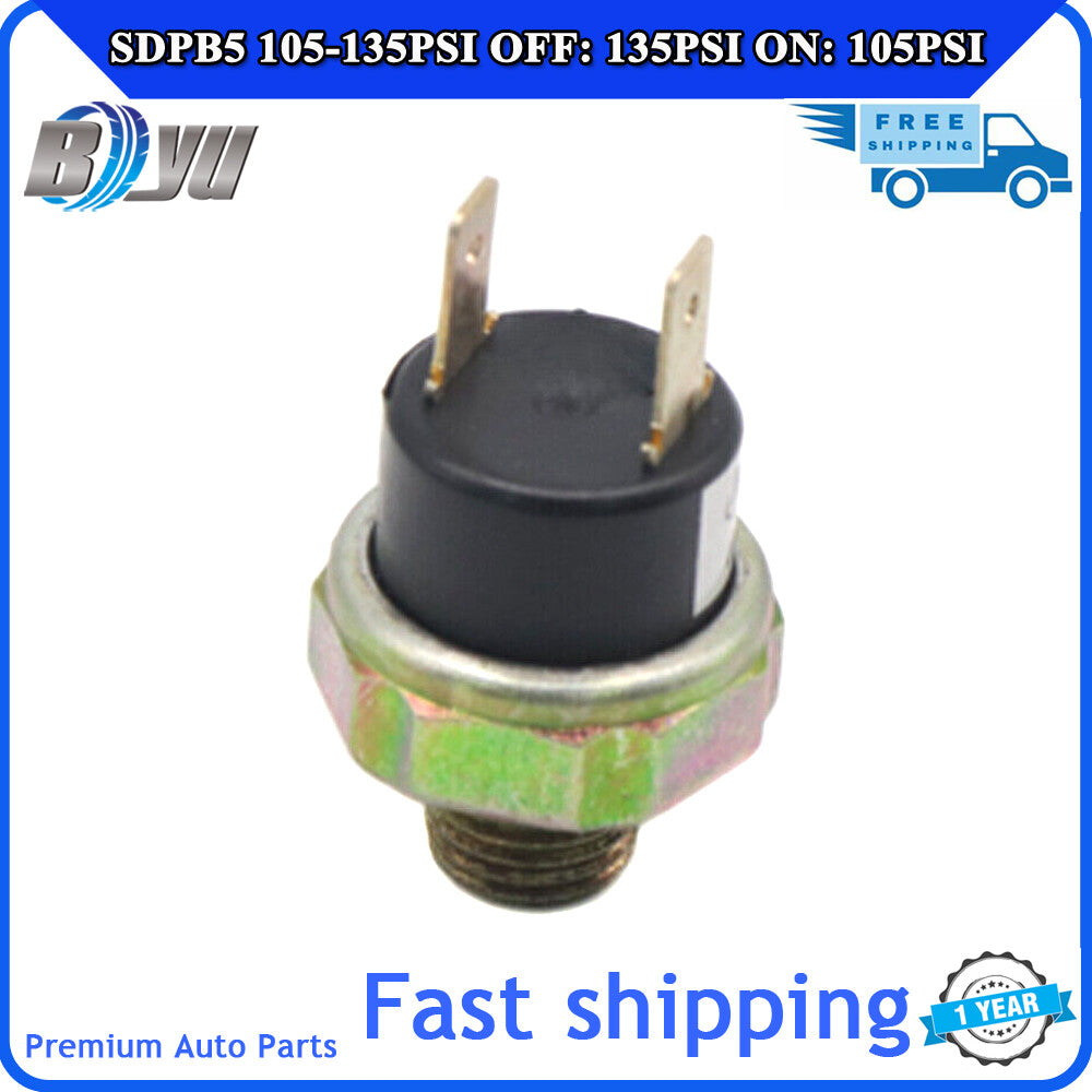 SDPB5 105-135PSI Air Compressor Pressure Switch Valve Horn OFF 135PSI ON 105PSI
