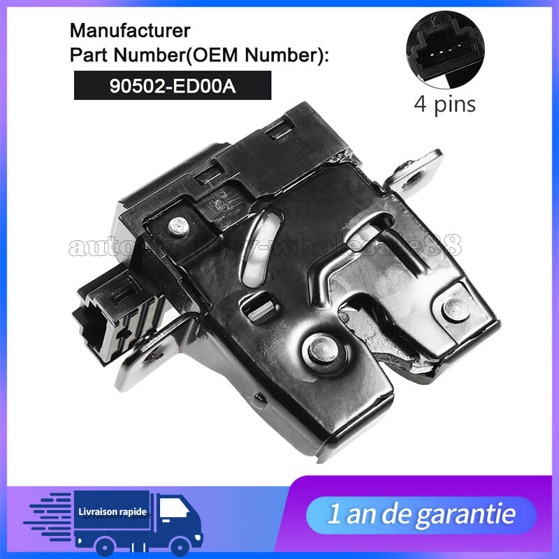 Serrure Gache Electrique de Coffre Hayon pour MICRA 3 K12 (2003-2010) 90502ED00A n