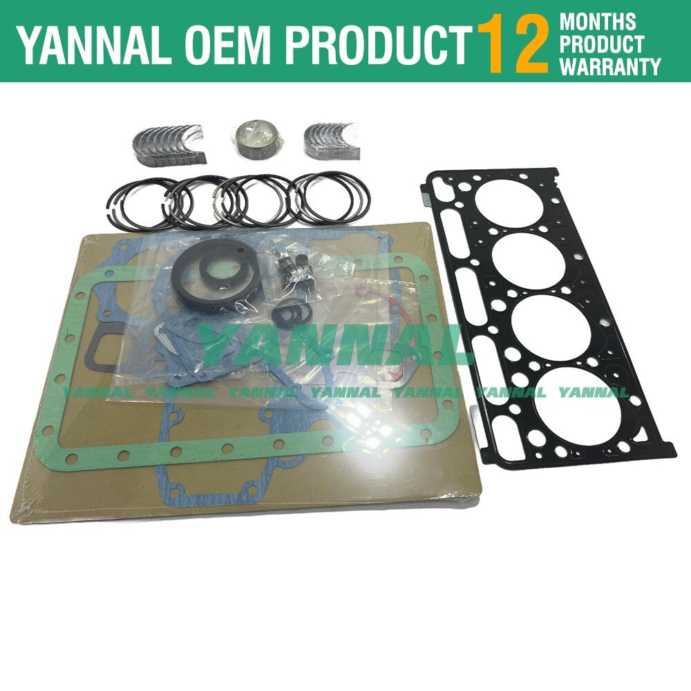 V2203 Overhaul Kit Piston Rings, Full Washers, and Bearing Kit for Engines -