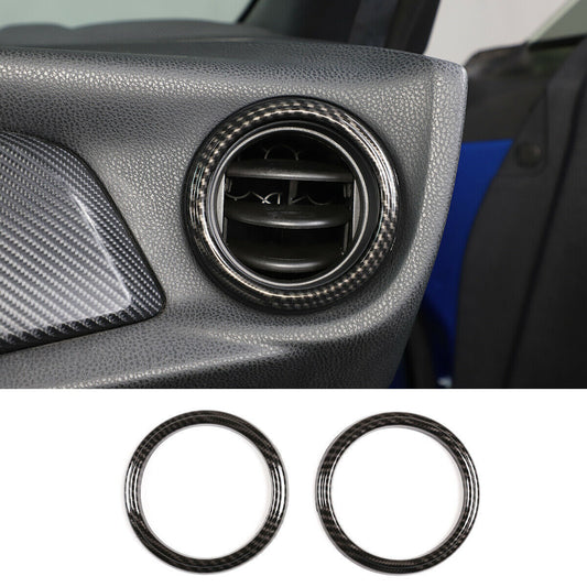 2 Piece Set Universal Red Carbon Fiber Look Car for Seat Belt Cover Shoulder Protection- v