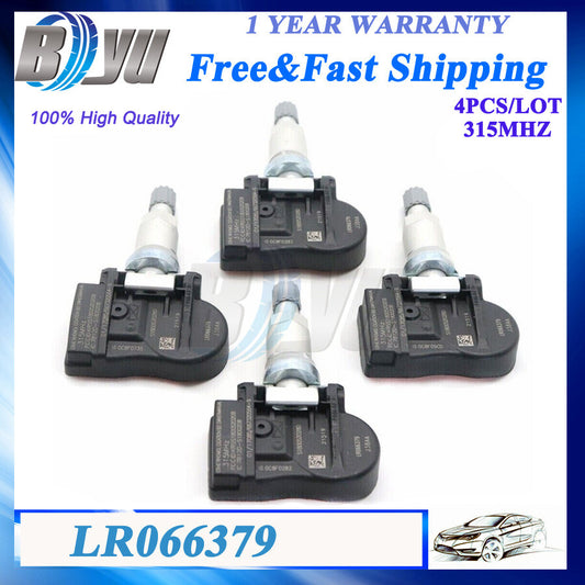 4x BH52-1A159-CA 315MHz TPMS Tire Sensor for Land Rover for Range Rover for Jaguar XJ XF