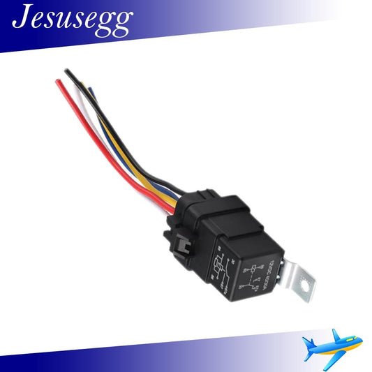 5-Pin Car Automotive SPDT Relay Switch Harness Socket Waterproof 40A 12V DC