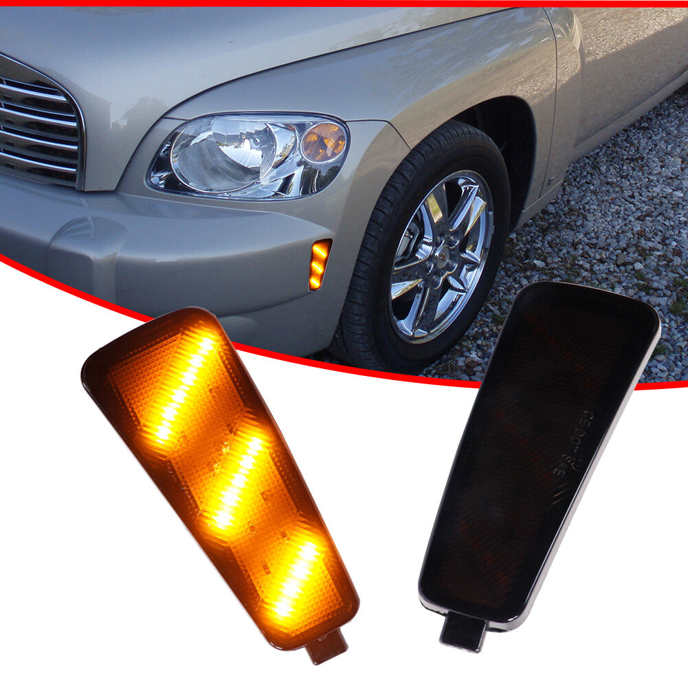Smoked lens amber front marker corner light suitable for 2006-2011 HHR- v