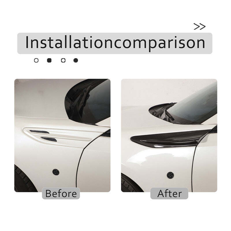 Carbon fiber ABS for 2012-2020 for Subaru BRZ, 86 for Scion -S fender fin vents. n