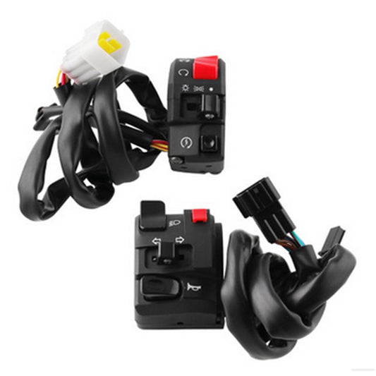 Motorcycle handlebar controller, horn, turn signal, headlight switch button (2 pieces) n
