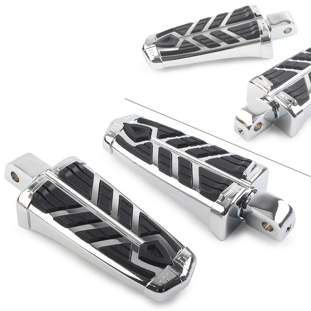 Rear Footrests Foot Pegs Pedals Motorcycle Chrome for Honda VTX 1800 2002-2008