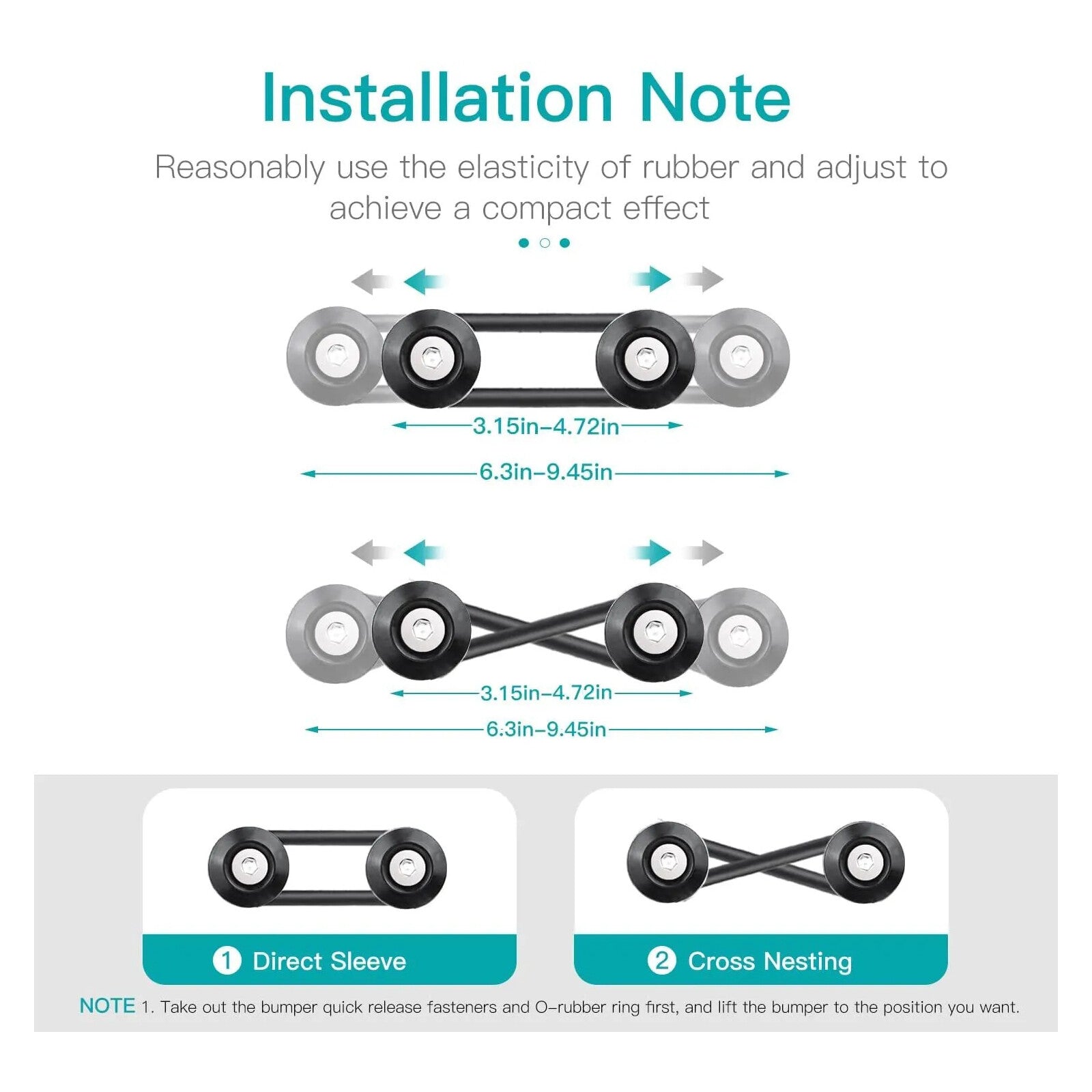 8-piece set of quick-release front and rear bumper fasteners and trunk mudguard clips