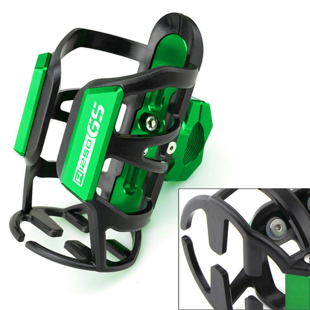 Green Beverage Water Bottle Drink Cup Holder Stand for BMW R1250 R1200GS ADV LC Q
