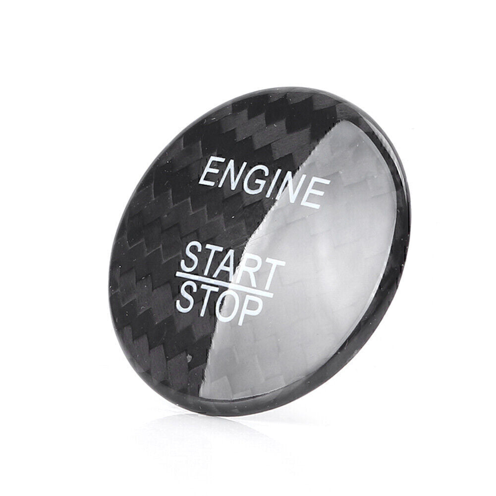 Engine Start Stop Button Sticker Cover Carbon Fiber for Mercedes Benz E Class