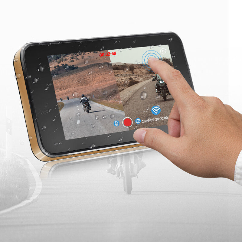 Motorcycle/Skateboard DVR Dash WiFi HD Front and Rear View Camera GPS Recorder/Video Recorder n