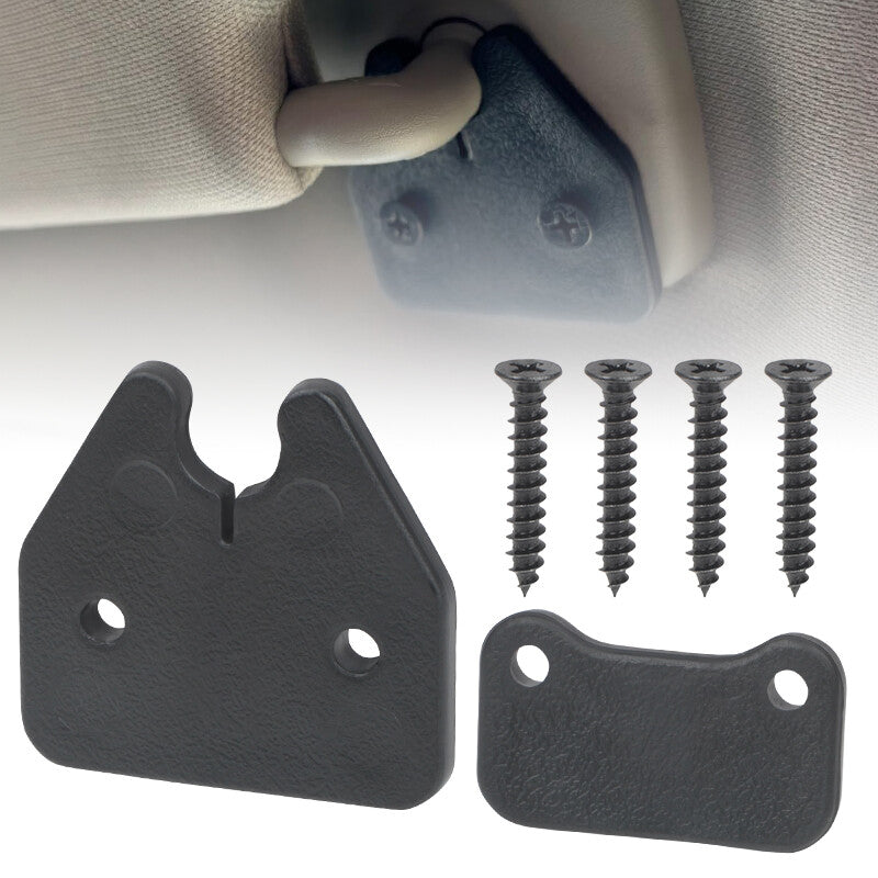 2-Pack Sun Visor Clips Repair Kit Black Fit for Dodge for RAM 1500 Trucks 2019-2024
