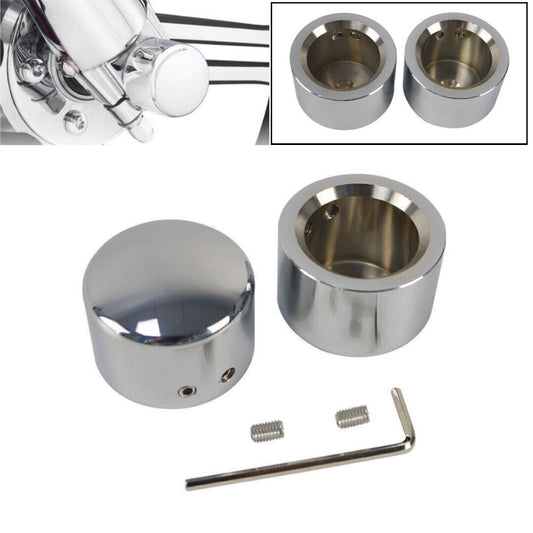 Front axle cap nut cover chrome alloy suitable for Harley Street Glide Softail Dyna Road King- n