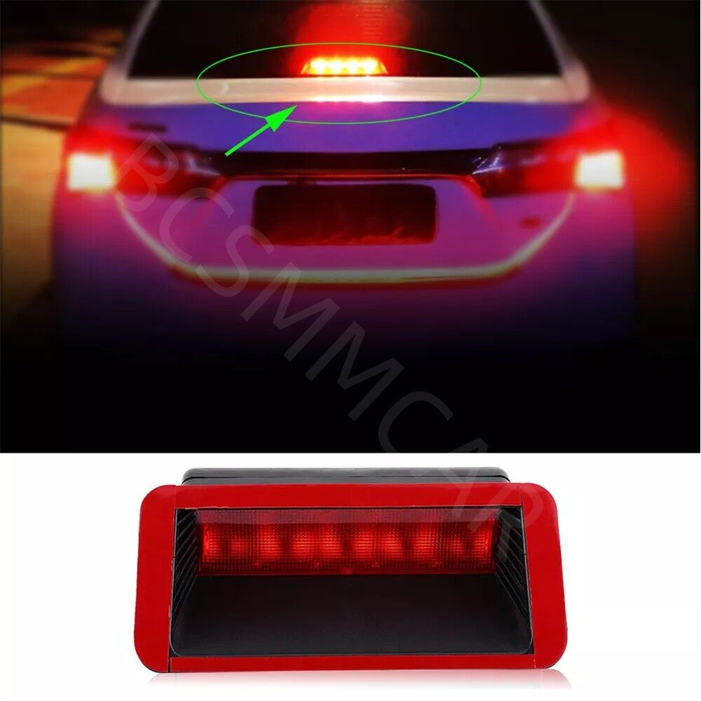 3rd 5 LED Rear Bumper Tail Brake Stop Light Car Red Warning Lamps High Mount