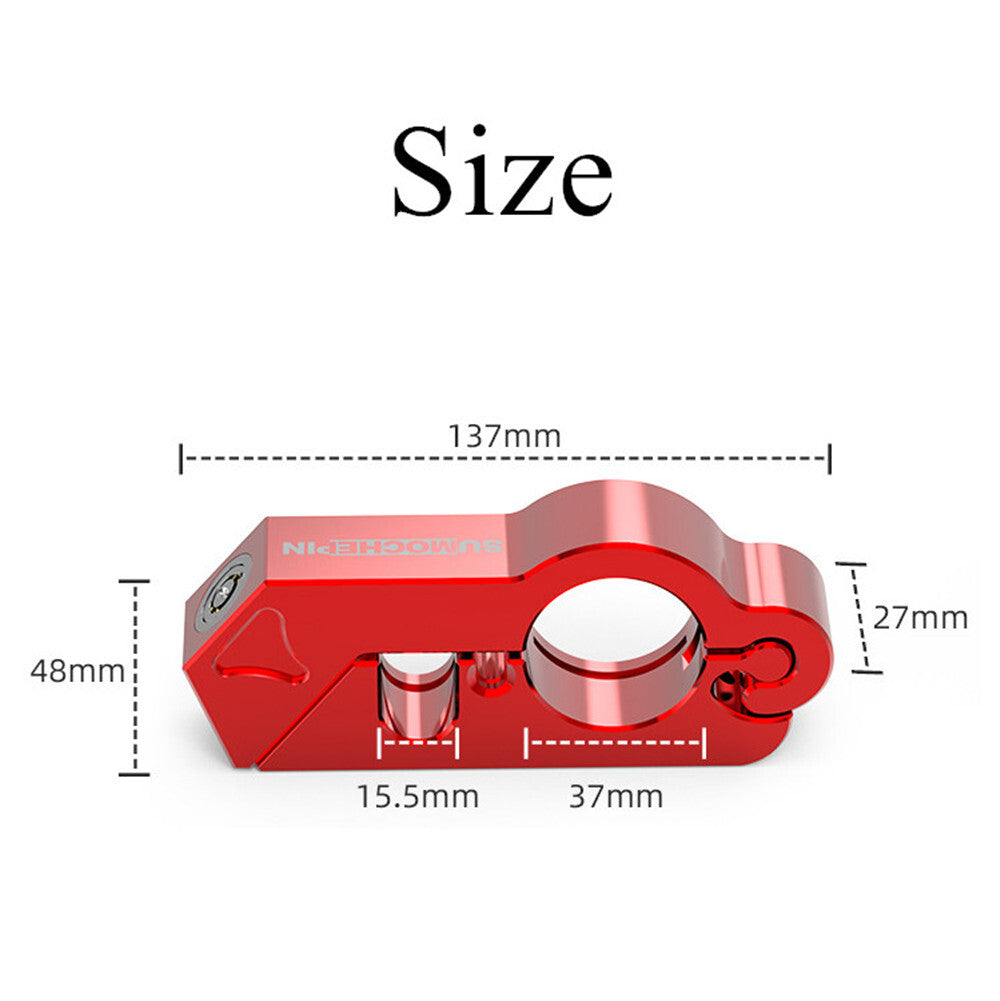 2 in 1 Motorcycle Handlebar Fixed Lock Scooters Helmet Anti Theft Accessories Q