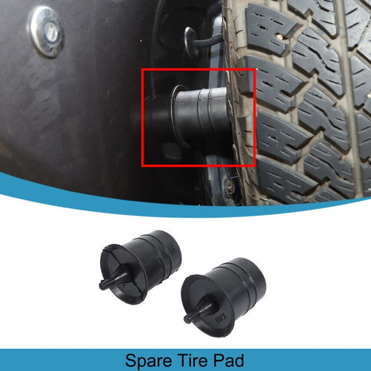 2PCS Spare Tire Rubber Pad Mat Impact Cover for Jeep for Wrangler JK JL JT 2007-2024