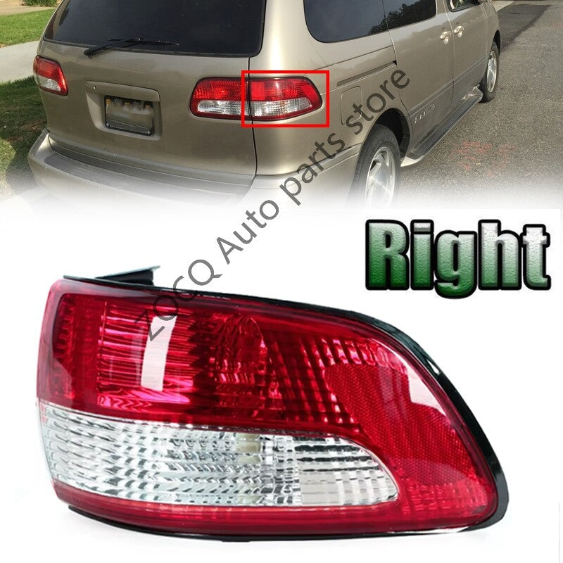 Right Outer Rear Bumper Tail Light Brake Stop Lamp for Sienna 2001-2004 v